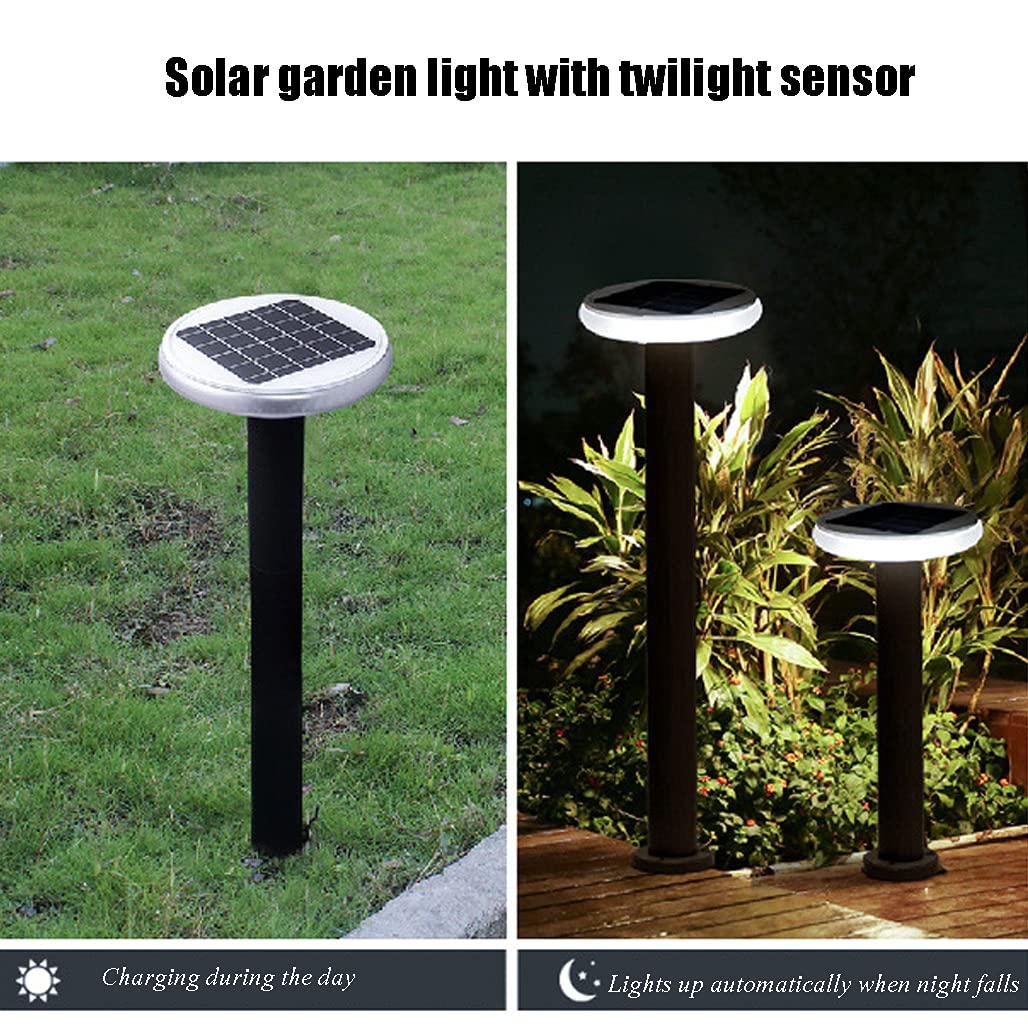 Solarna lampa solarna LED 7 W z czujnikiem zmierzchu, oświetlenie ścieżki, 3 temperatury barwowe, aluminiowa lampa solarna IP65, odporna na warunki atmosferyczne, na taras, trawnik, na zewnątrz, 560 lm, 78 cm