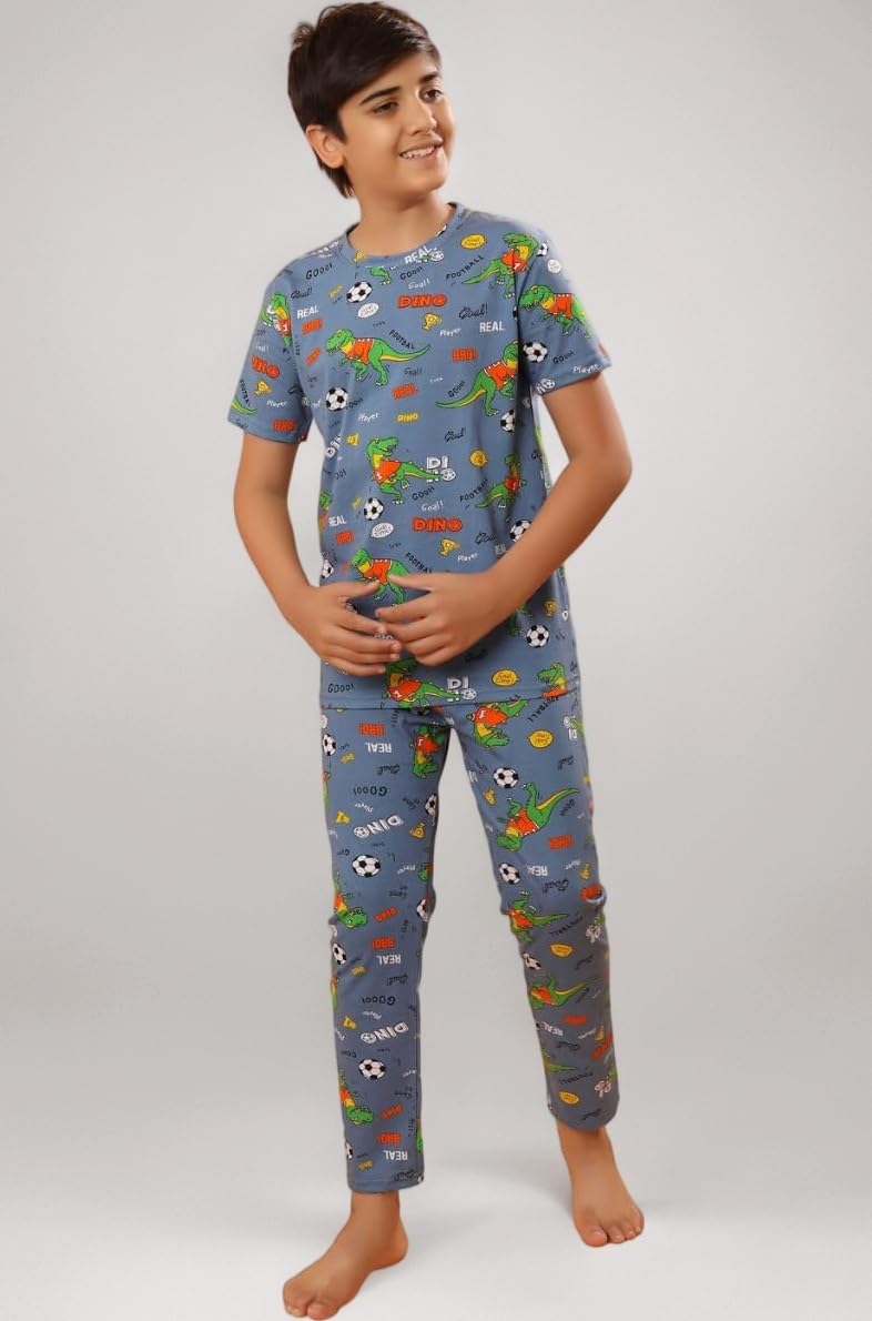 Boys Cotton Coord Set/Boys Night Suit/Boys Loungewear/Boys Night Dress