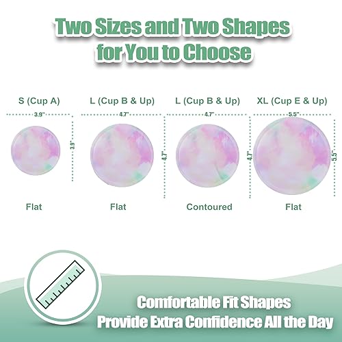 Miniatura 42 de wegreeco Almohadillas para lactancia materna (paquete de 14) + bolsa de lavandería y bolsa de almacenamiento de viaje, opción de 4.7 pulgadas, Pasta