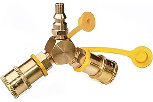 DOZYANT RV Propane Quick Connect Y Splitter Adapter for LP Gas Grill Tabletop Grill