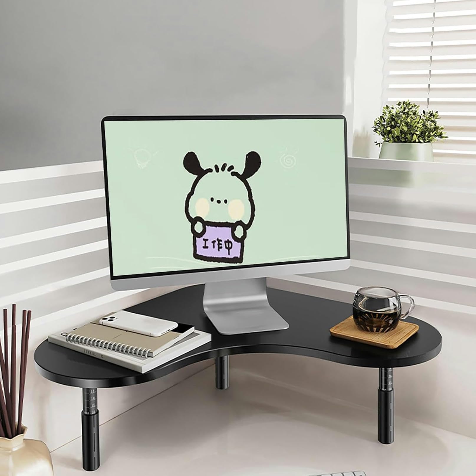 Support d'écran d'angle réglable en hauteur pour PC portable