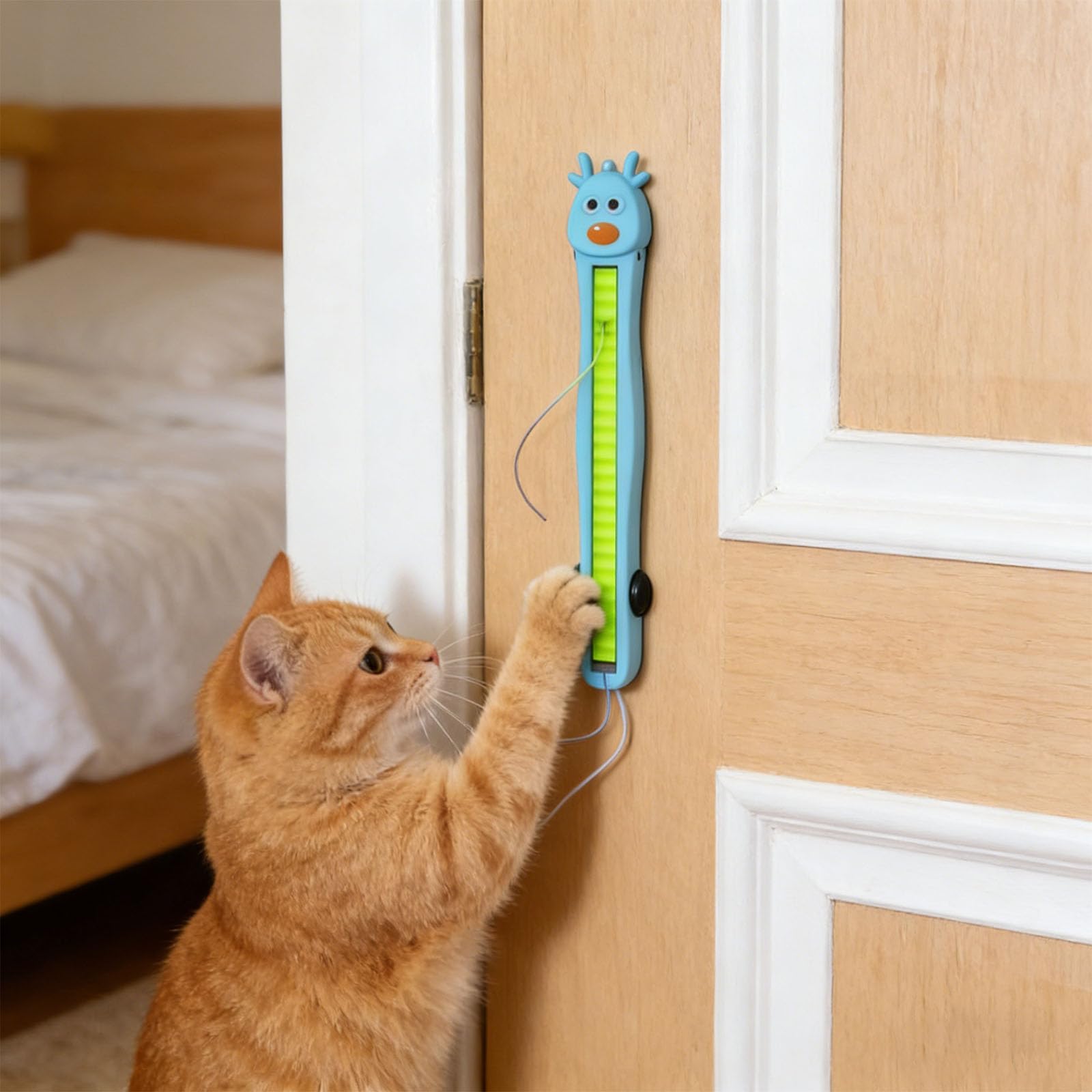 Generisch Jouet pour chat auto-mobile avec fonction de rotation automatique, design de fonctionnement silencieux pour chats actifs, divertissement en intérieur, jouet électrique à corde