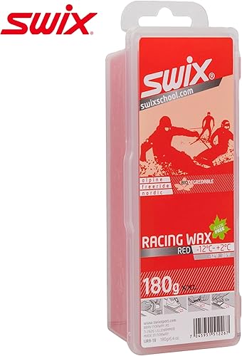 Miniatura 5 de Swix Cera biodegradable de temperatura media para esquísnowboard (barra de 6.35 oz), color rojo