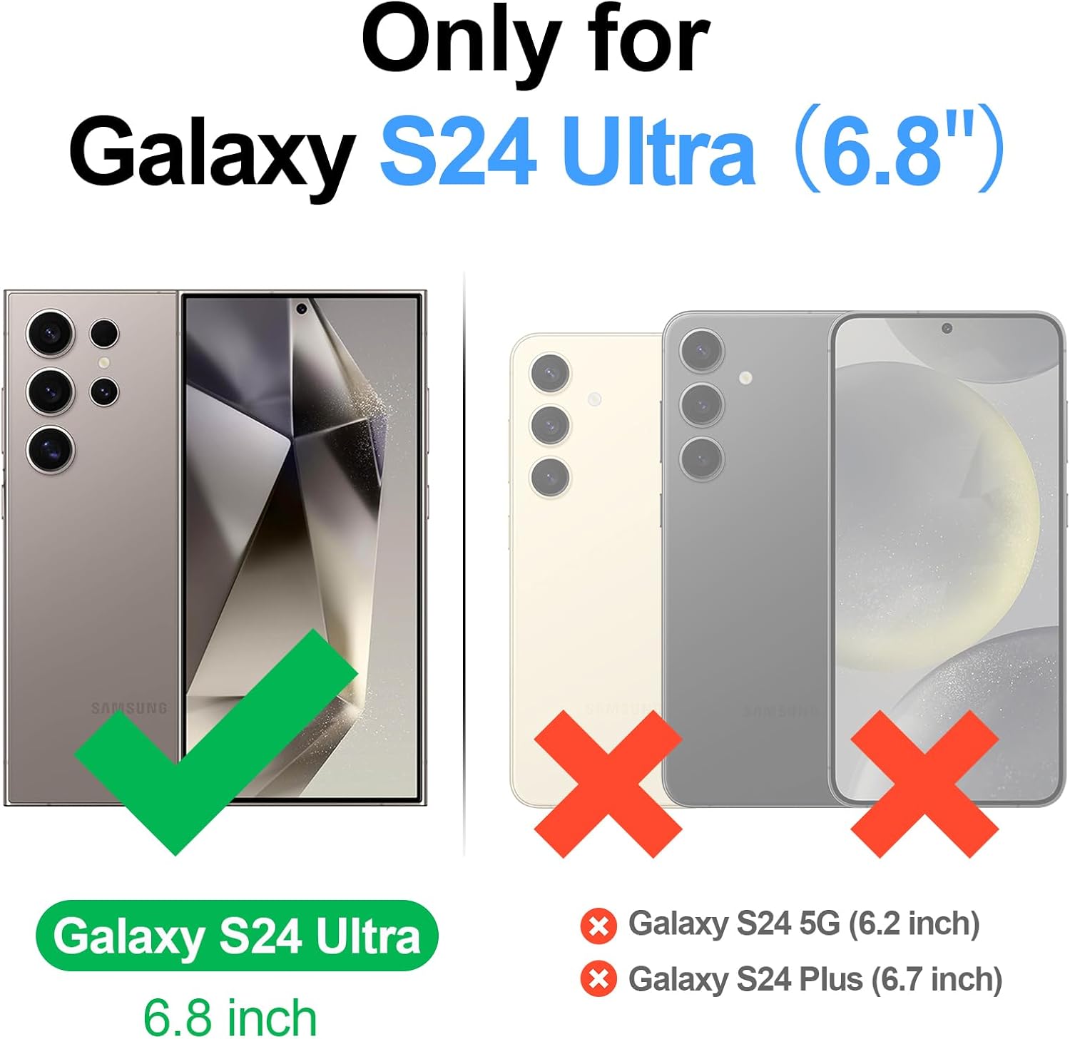 Compatible with Magsafe 2 in 1 Detachable Samsung Galaxy S24 Ultra Wallet Case with Card Holder Women Men Magnetic PU Leather Phone Case RFID Blocking Flip Kickstand Credit Slots,Black - Image 7