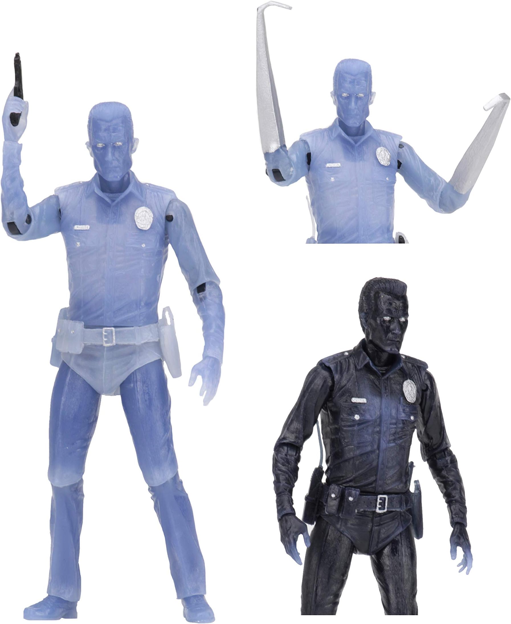 Official - Terminator Figure White Hot T-1000 Ultimate 7" Action Figure