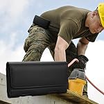 BECPLT for iPhone Air 17 Pro Max 16 Pro Max 15 Pro Max 15 Plus 14 Pro Max 13 Pro Max 11 Pro Max Holster Case Leather Belt Clip Pouch Holster Case for Apple iPhone 12 Pro Max 11 XR 8 Plus 7 Plus -Black