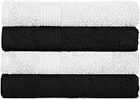 Vista 35 de Ample Decor Paquete de 4 toallas de mano de 600 GSM, 100% algodón, certificadas Oeko Tex, supersuaves, altamente absorbentes, de secado rápido