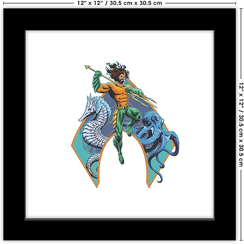 Miniatura 14 de Trends International Gallery Pops DC Comics Movie Aquaman y el Reino Perdido - Póster gráfico de pared con emblema de Aquaman, 12.00 x 12.00 Versión