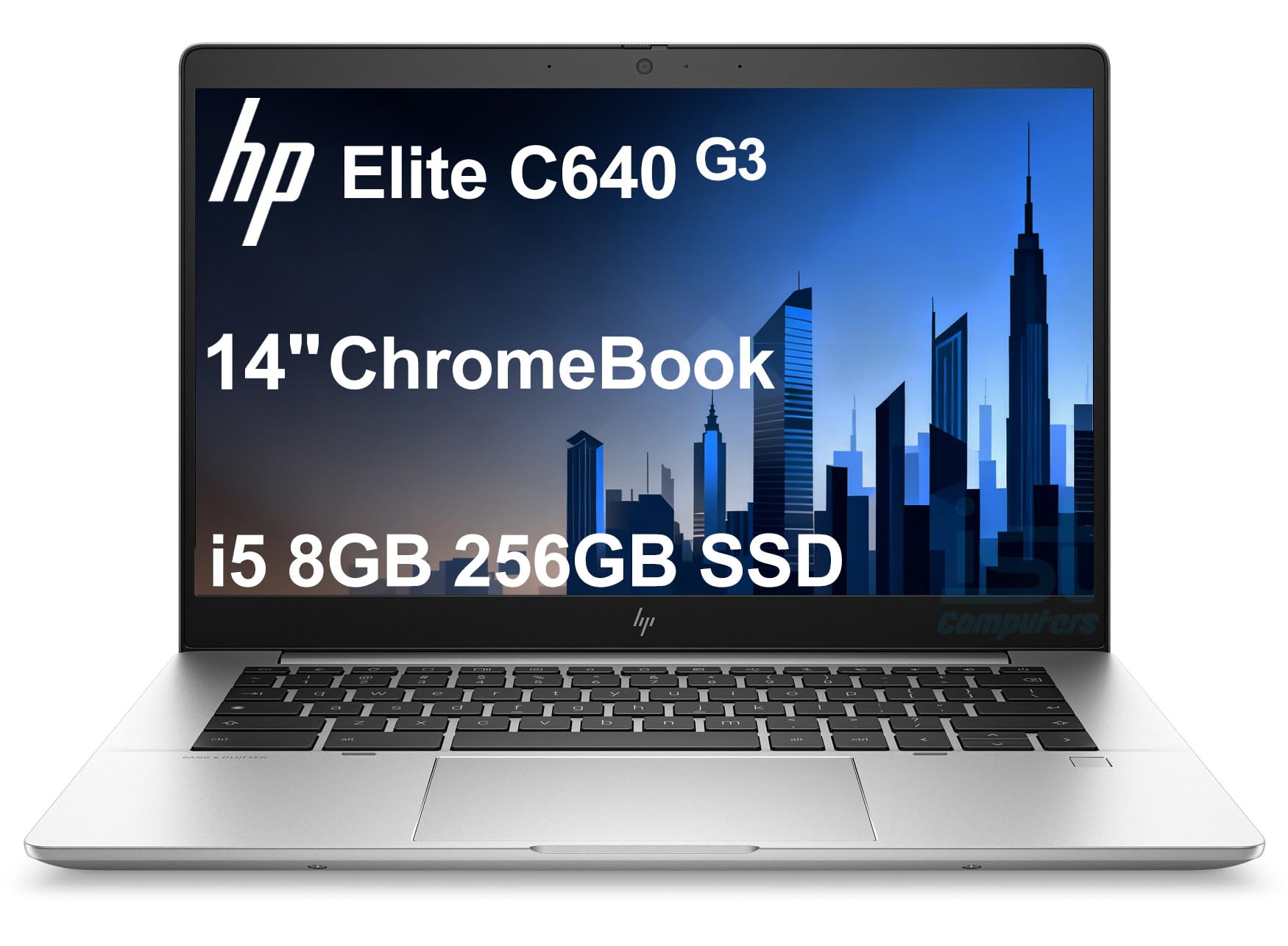 HP Elite C640 G3 Chromebook Plus Enterprise 14 Laptop (14" FHD, Intel i5-1245U vPro, 8GB RAM, 256GB SSD, 10-Core (>i7-1165G7)) for Business, College, Backlit, Fingerprint, 2x Thunderbolt 4, Chrome OS