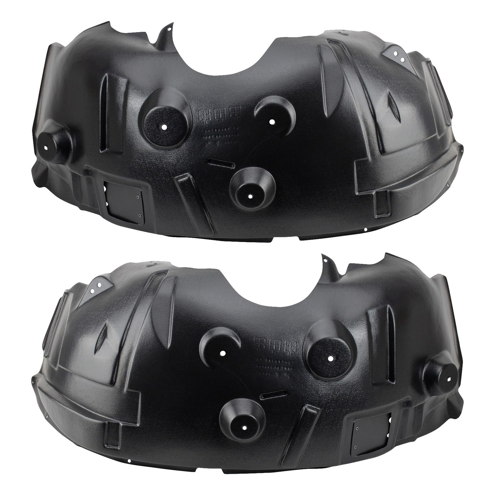 TRQ Front Driver &amp; Passenger Side Inner Fender Liner Set | For 2010-2012 Dodge Ram 2500 3500 Truck with AWD