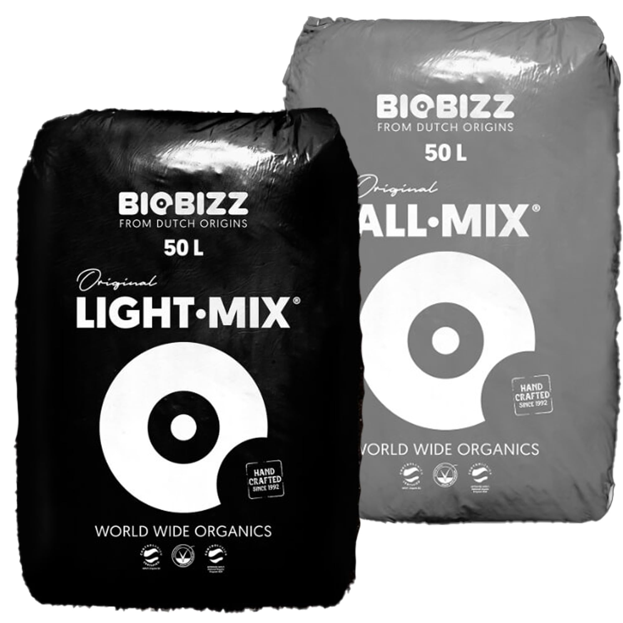 Biobizz Lightmix & Allmix Set - 100L Premium Bio-Erde für Pflanzenwachstum