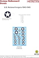 Vista 3 de Techmod 48104 1/48 US National Insignia 1943-1945 - Adhesivo húmedo para aviones de la Segunda Guerra Mundial