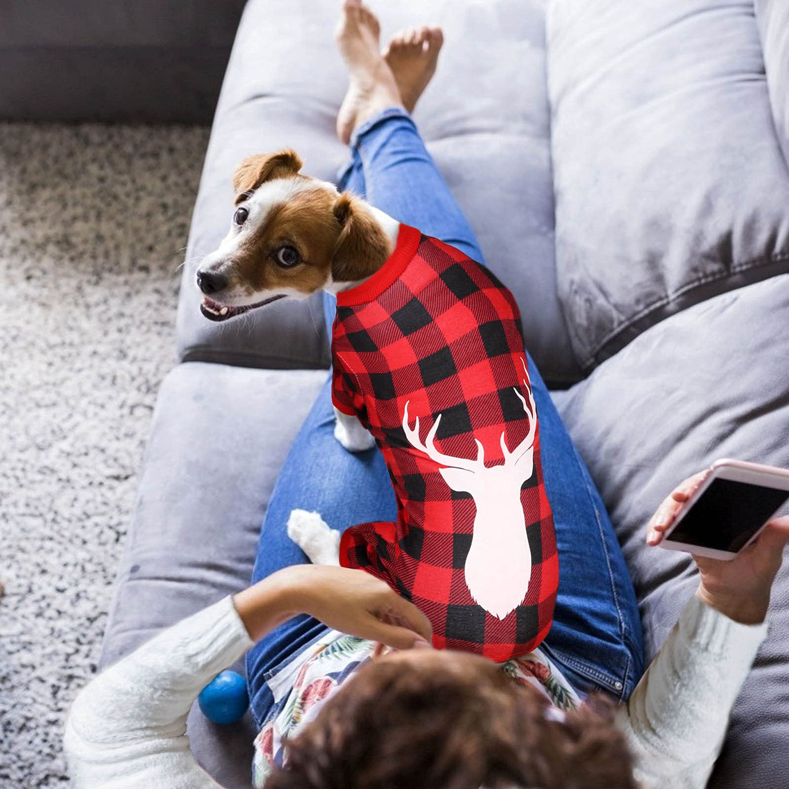 Flannel Pajamas Christmas Pajamas With Matching Dog Dog Overalls