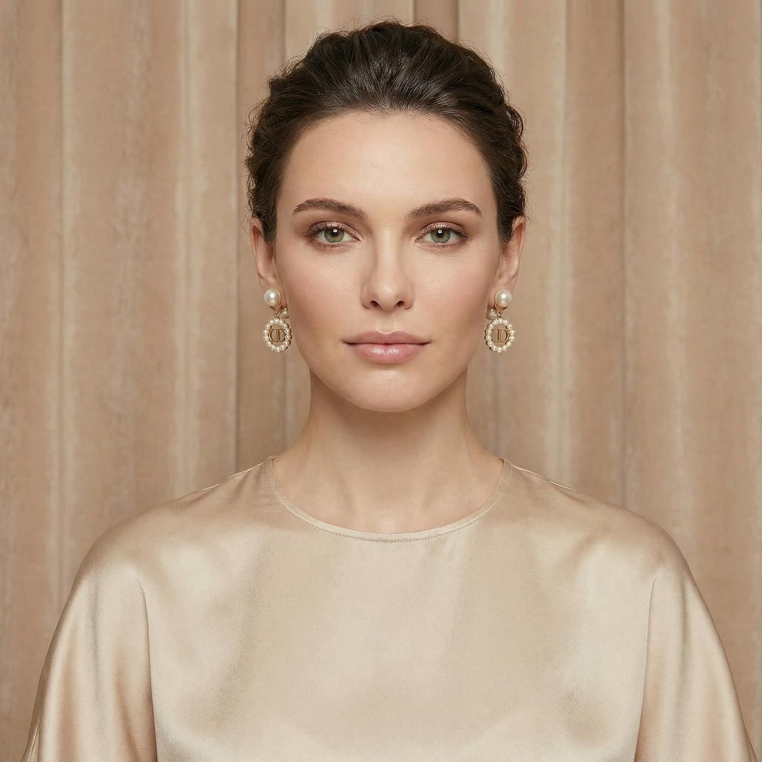 18K Gold Plated Copper Pearl Earrings Non Allergenic Birthday Gift Baroque Exquisite Jewelry Shining And lustrous Earrings For Women - Image 3