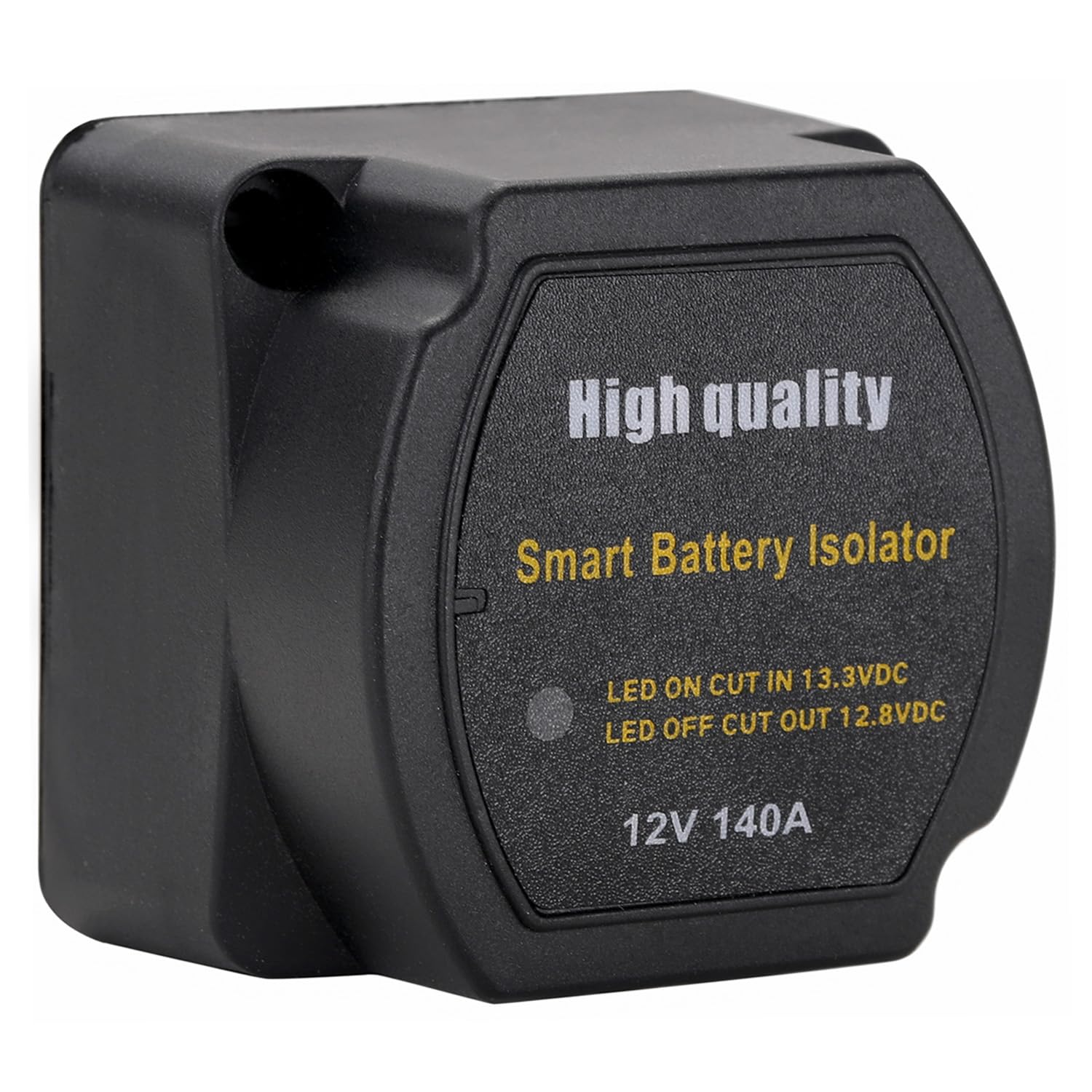 Greluma 1 Pezzo Isolatore intelligente per doppia batteria, relè VSR sensibile alla tensione della batteria da 12V 140A per ATV, UTV, camper, camper, furgoni, camion, barche, veicoli fuoristrada