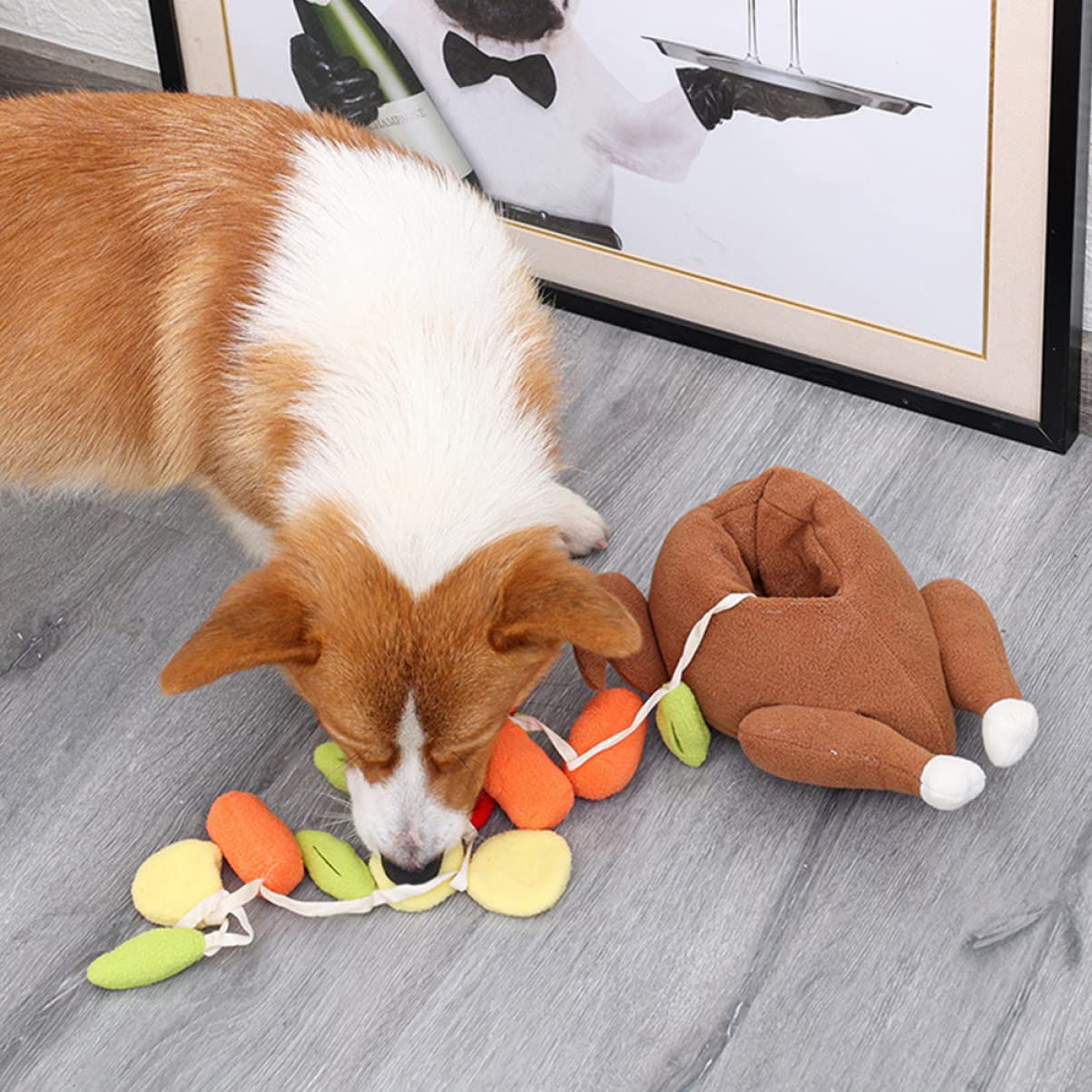 POPETPOP 3 Piezas De Juguetes De Peluche para Mascotas Juguetes para Perros Juguetes Chirriantes De Peluche para Perros Pequeños Decoraciones Navideñas Juguetes para La Dentición De