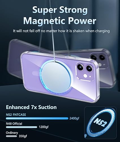 Miniatura 1471 de Fntcase Funda para iPhone 15 Plus y 14 Plus de 6.7 pulgadas, magnética, a prueba de golpes de grado militar, antiamarilleo, delgada, protectora