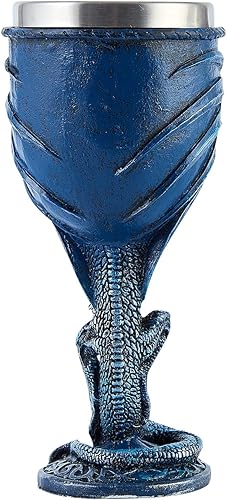 Miniatura 3 de Cáliz de Dragón Azul de Acero Inoxidable Dungeons and Dragons Regalo Cáliz Copa de Vino 7 oz. (Dragón Espada Azul)