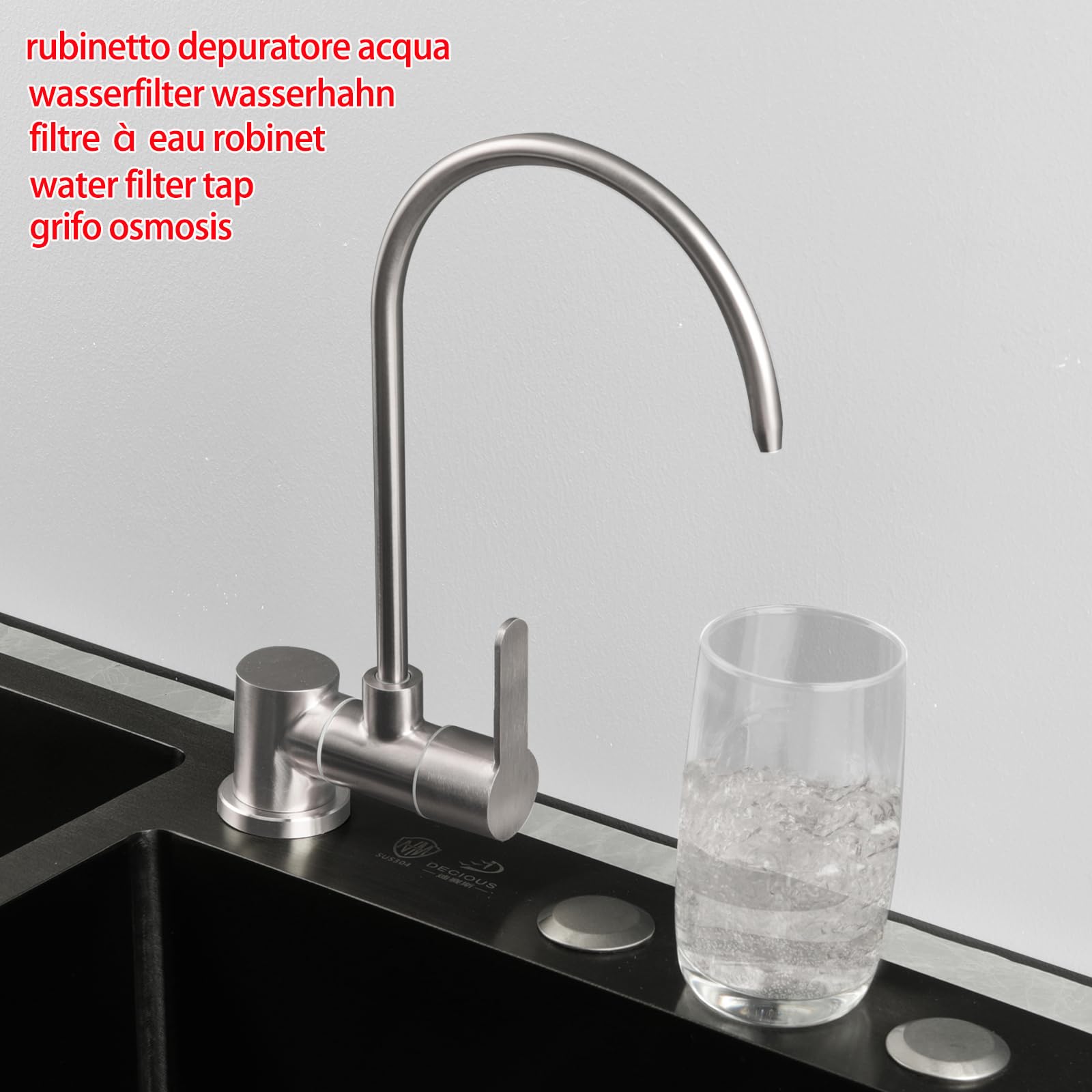 Robinet Osmoseur Eau Froide Rabattable 1 Voie Pour Système Filtration Eau