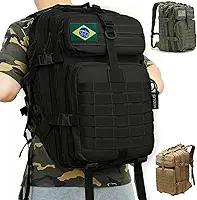 Mochila 50L Impermeável Grande Capacidade para Caminhada, Acampamentos e Atividades ao Ar Livre. Camping e pescaria. Mochila Tipo Cívico Militar.