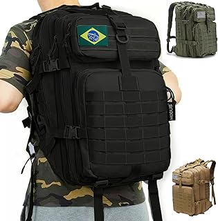 Mochila 50L Impermeável Grande Capacidade para Caminhada, Acampamentos e Atividades ao Ar Livre. Camping e pescaria. Mochila Tipo Cívico Militar.
