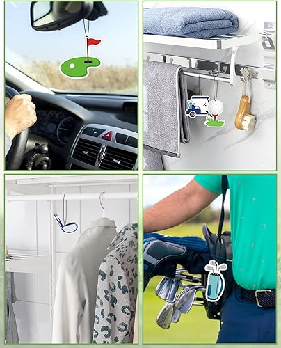 Miniatura 5 de Ambientadores de aire para coche de golf, accesorios colgantes, ambientador perfumado, decoración interior de la habitación para amantes del golf,