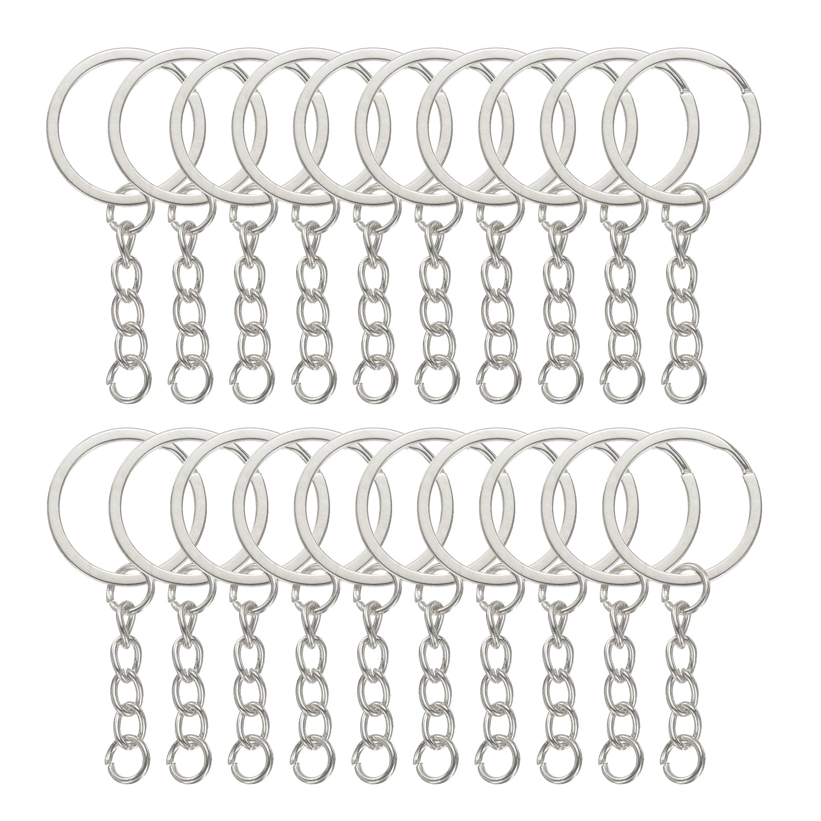 Porte-clés ronds en métal pour travaux manuels et création de bijoux personnalisés