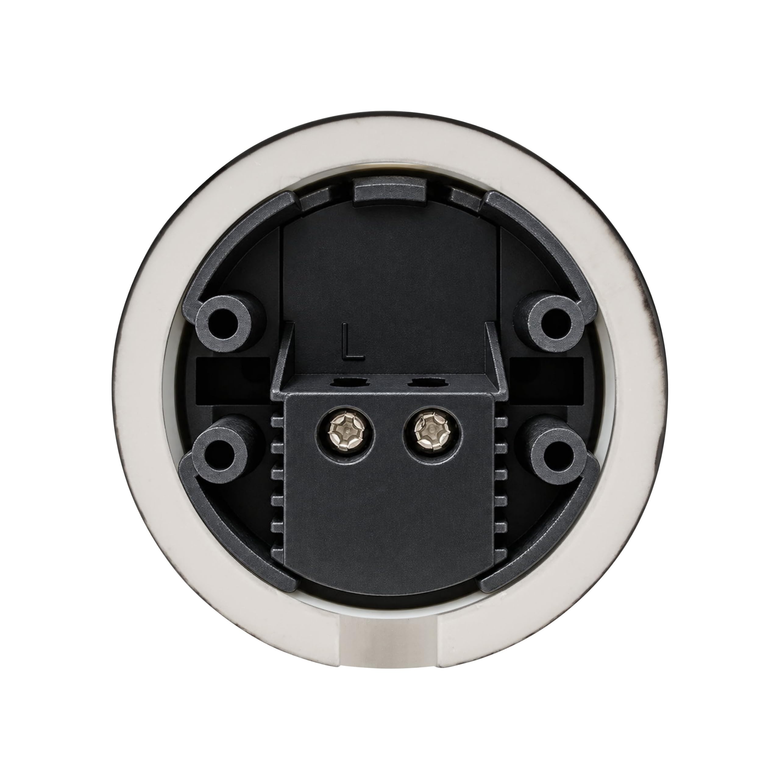 Dimmer girevole a LED in porcellana retrò, All-in-One, serie QR1, nero | Vera porcellana con dimmer LED universale