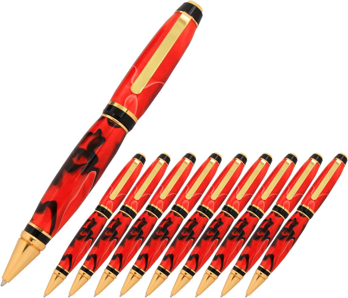 Legacy Woodturning, Cigar Pen Kit - Gold, 10 Pack