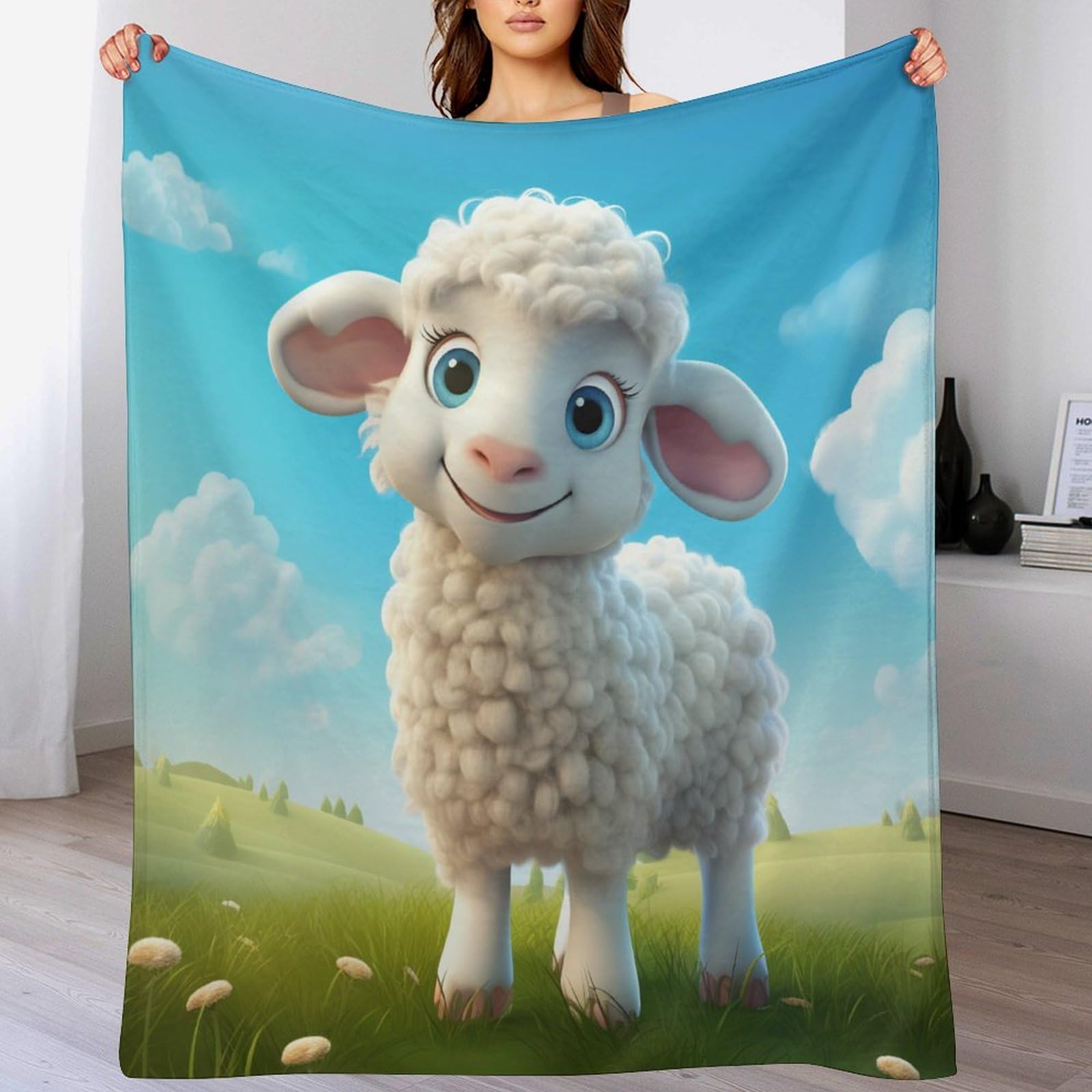 Couverture epaisse en flannel 180x200cm lavable en machine lavable