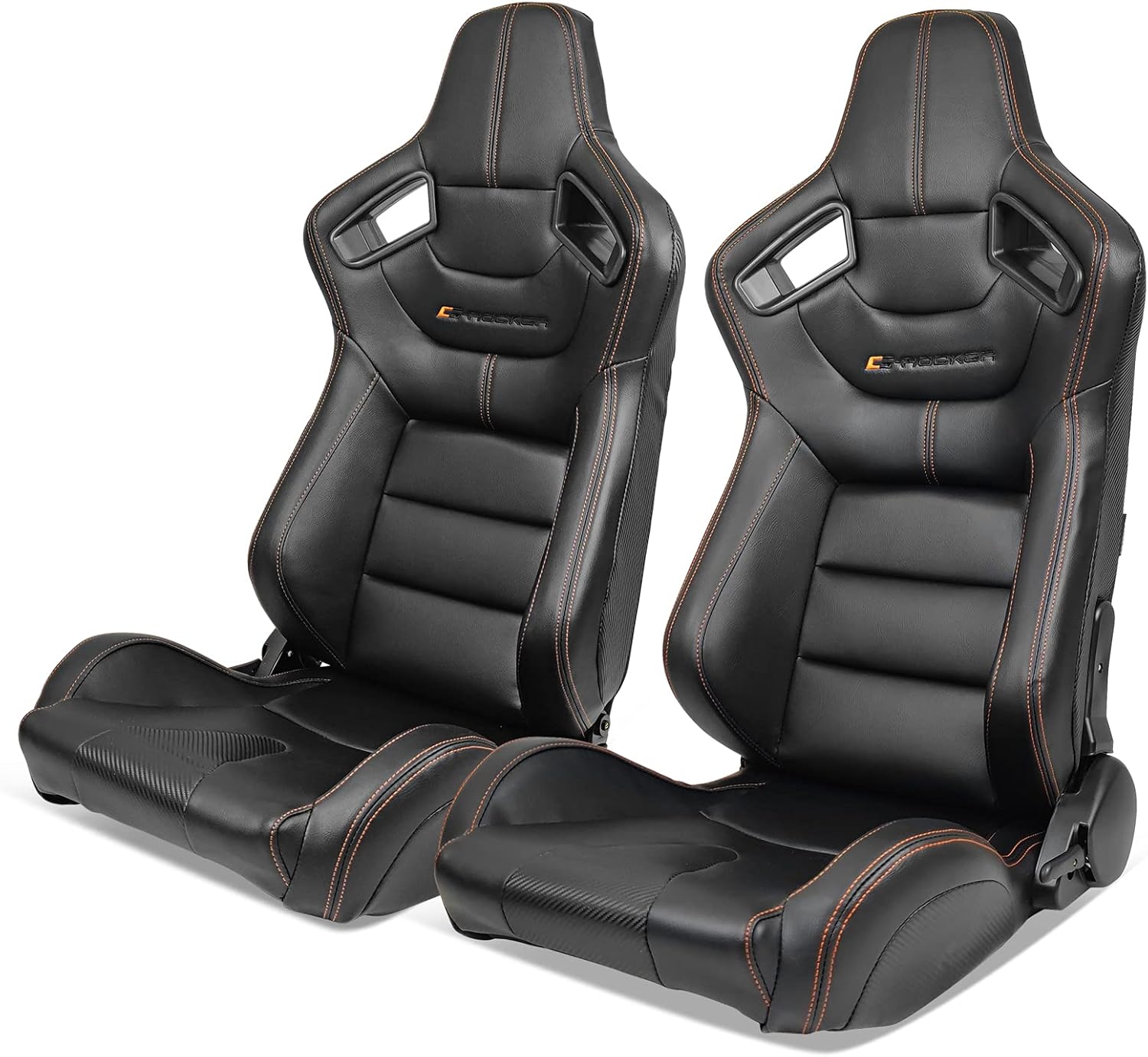 IKON MOTORSPORTS, Universal Racing Seats Pair with Dual
