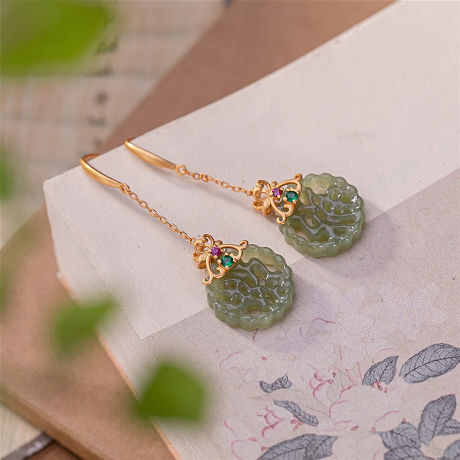 Pendientes de plata S925 chapados en oro, pendientes huecos para mujer, pendientes redondos para novia, joyería