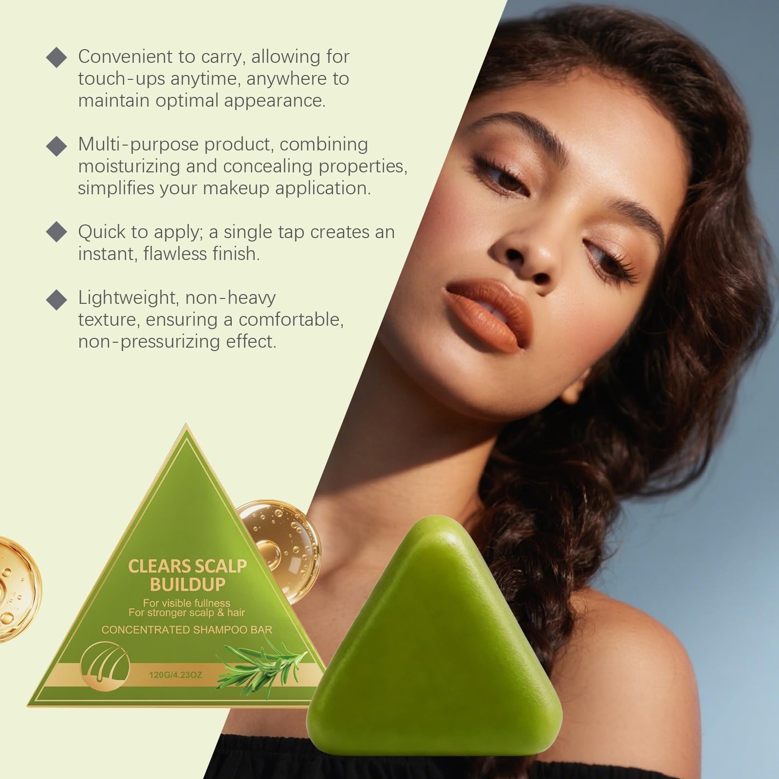 Nature Triangle Solid Shampoo, Nature Seven Green Solid Soap, | Soap, Glutinous Rice Water Solids Soap, Natural And Organic Herbal