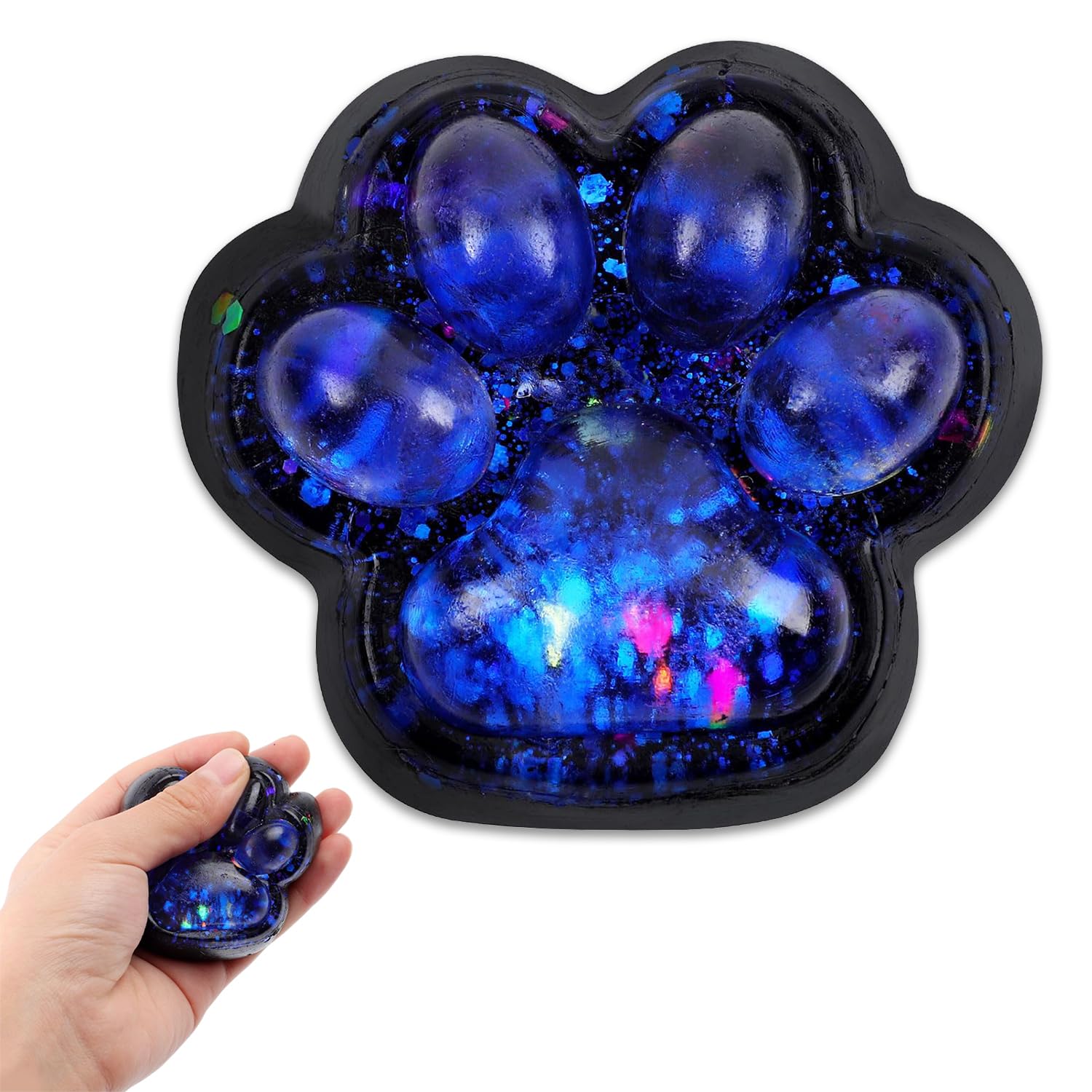 Cat Paw Taba Squishy Toy, Stress Relief and Anxiety Reducing Kawaii Tabba Squishy Paw, Cat Paw Squeeze Toys, Emotion Support Gifts for Kids Children Adults Party Favors