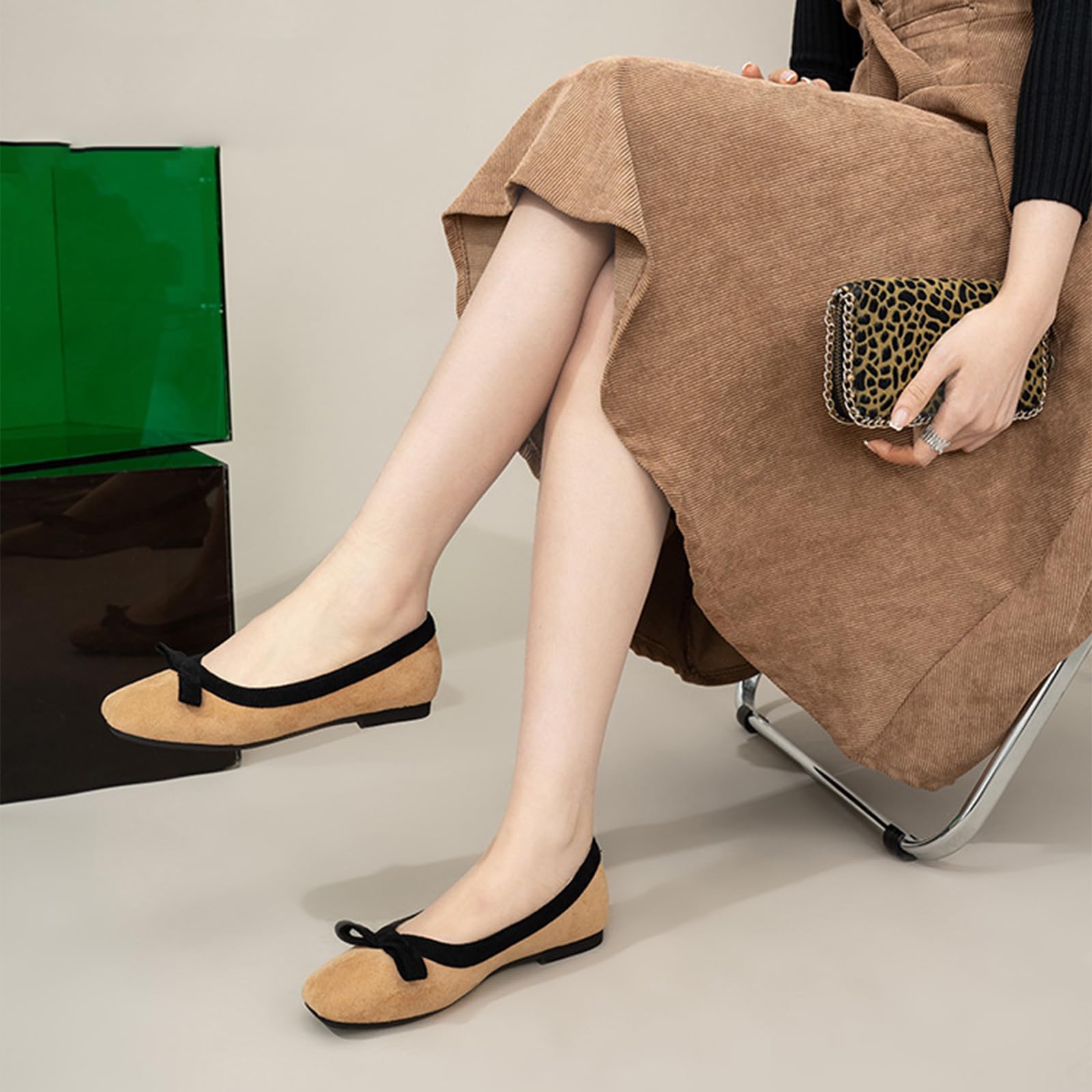 Ballerine Donna Dettaglio Fiocco Stile Quotidiano