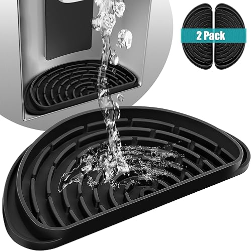 Recogedor de goteo para refrigerador, paquete de dos mini bandejas de goteo para refrigerador para dispensador de agua del refrigerador, colector de