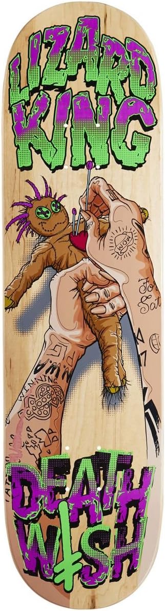 Deathwish Lizard King Voodoo Skateboard Deck - 8.25"