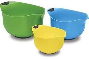 Cuisinart Mixing Bowls Set of 3 | BPA-Free Mixing Bowls | Multicolored