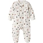 little planet by carter\'s Neutral Sleep and Play made with Organic Cotton, White Farm, 9M