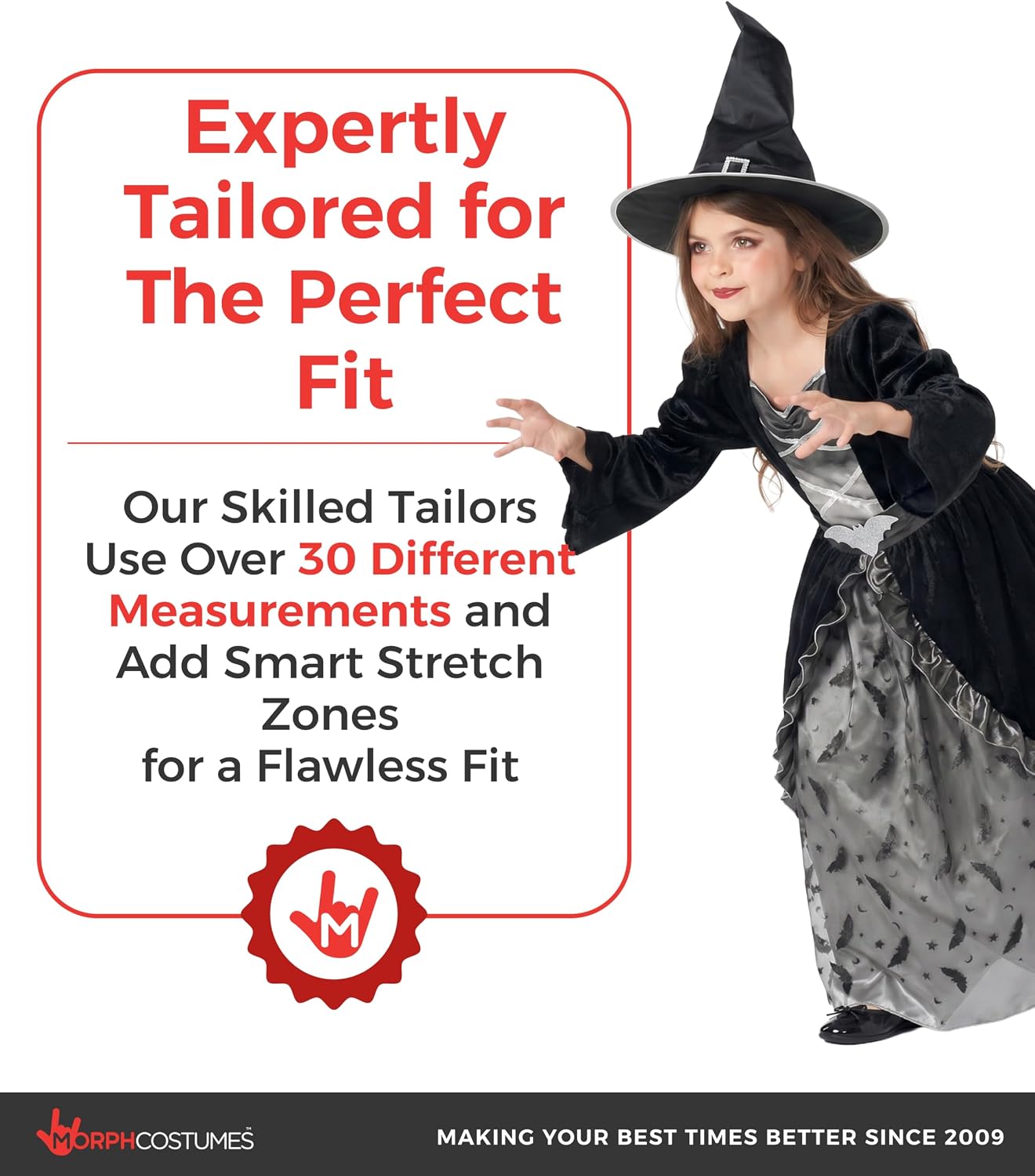 Morph Witch Costume Kids, Witch Costume For Girls, Halloween Costumes For Girls And Toddler