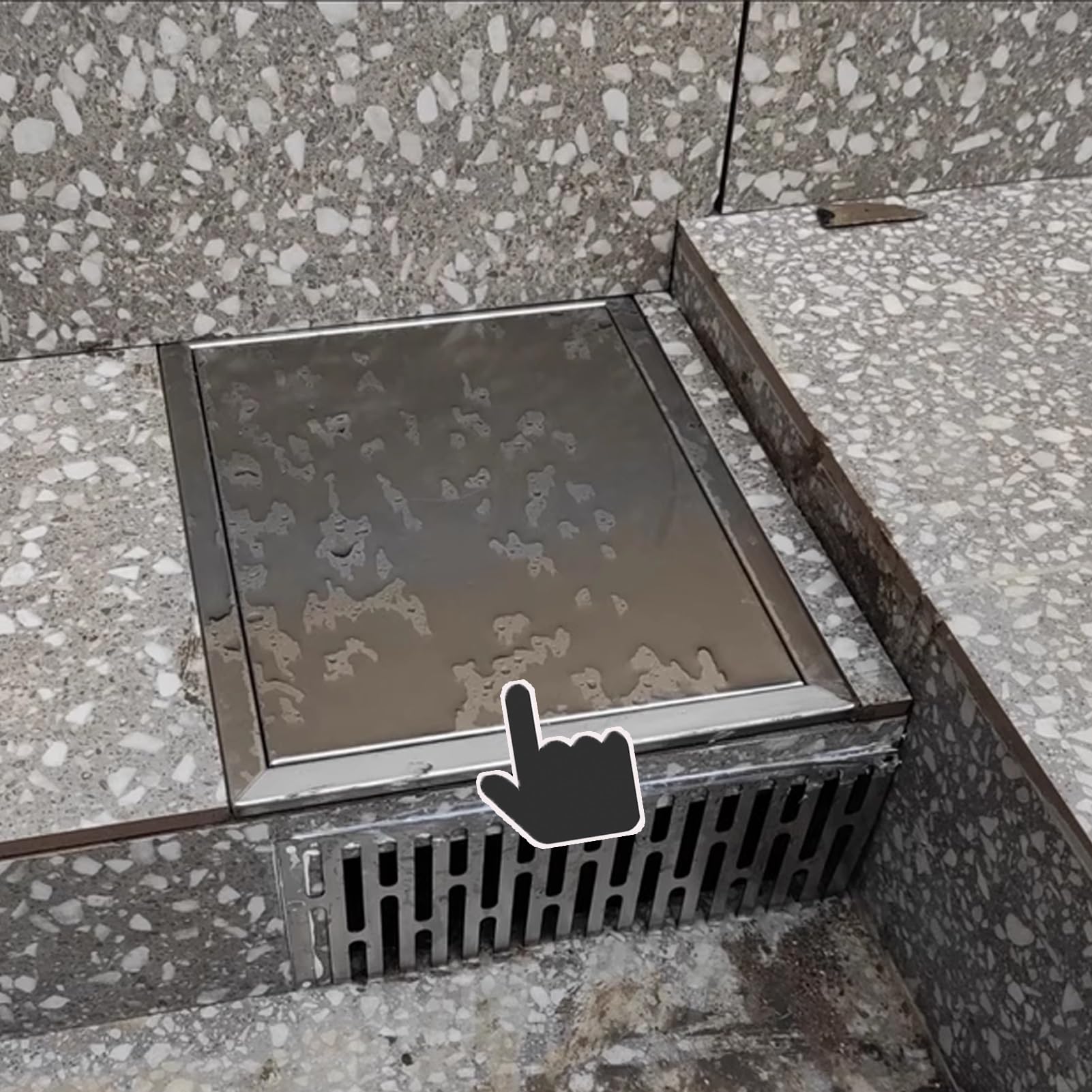 Trappe d'accès au sol 400x380mm porte de visite pour carrelage