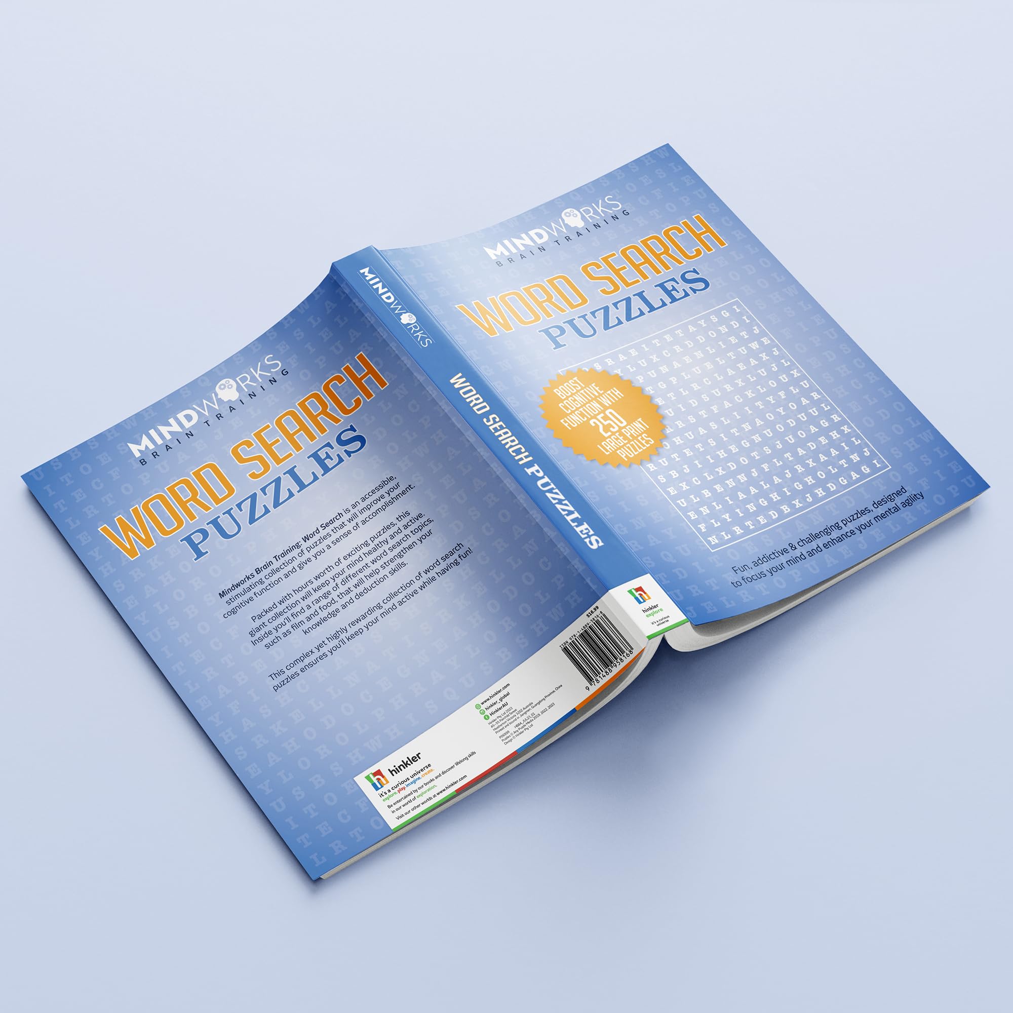 Mindworks: Word Search Puzzles - Puzzle Book for Adults, Brain Training, Travel Entertainment, Ranging Easy to Difficult, 288 Pages - Image 4