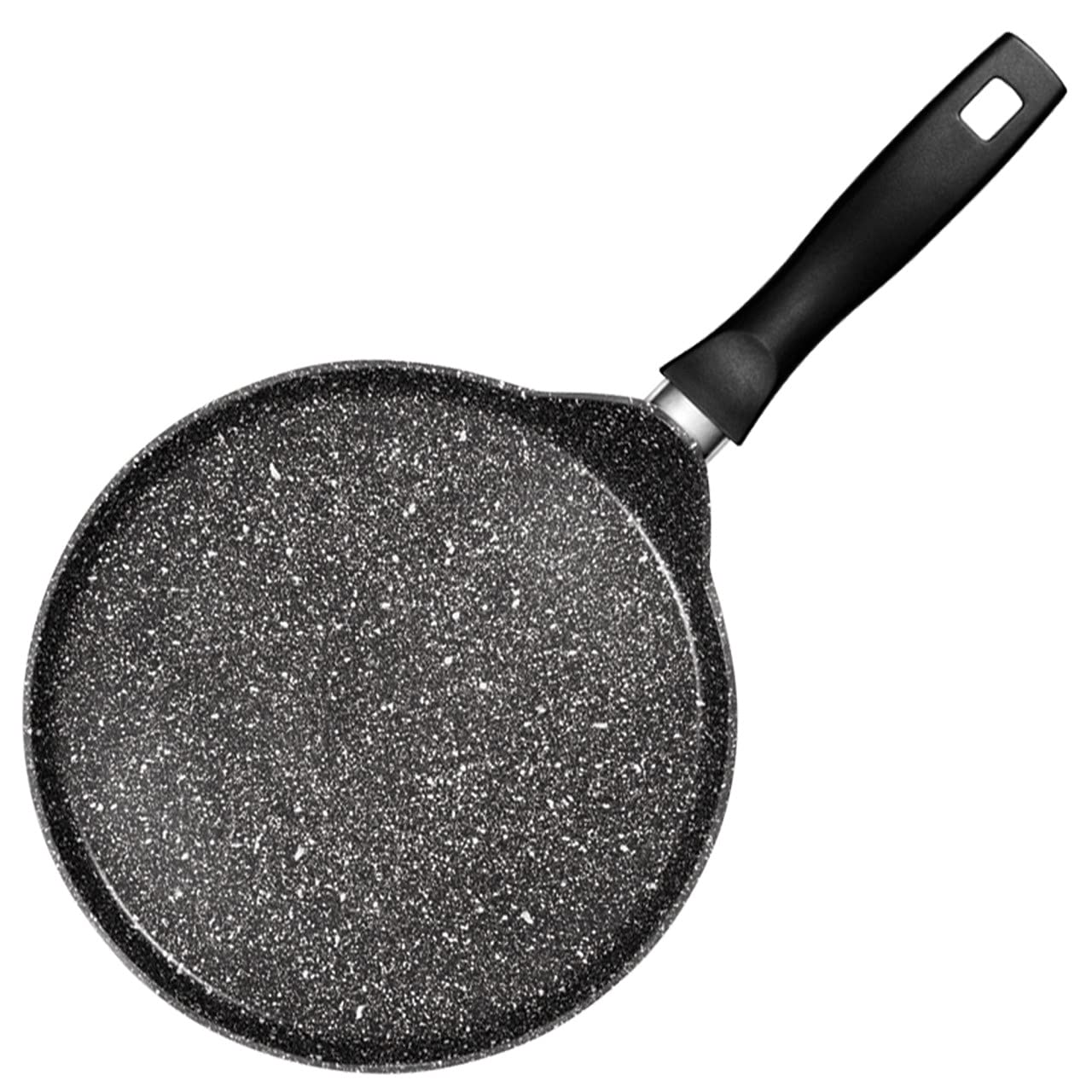 STONELINE - Crepiera con posate, 25 cm, adatta a piani cottura a induzione, in alluminio, colore: Antracite