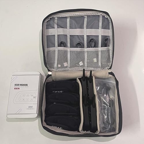 Miniatura 2 de Bolsa organizadora de auriculares de árbitro, compatible con 4 unidades V4V6FBIM Accesorios electrónicos Estuche de transporte para sistema de