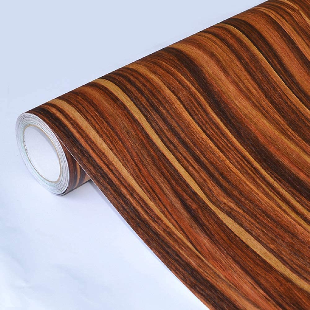 SurfNPick Adhesive Wood Grain PVC Wallpaper Vinyl Film Sheet Wooden Old Furniture Film Sticker Wooden Wrap for Wooden Door, Wardrobe, Almirah, Fridge, Tabletop, Wall, Floor, DIY & Other(24*72INCHES)