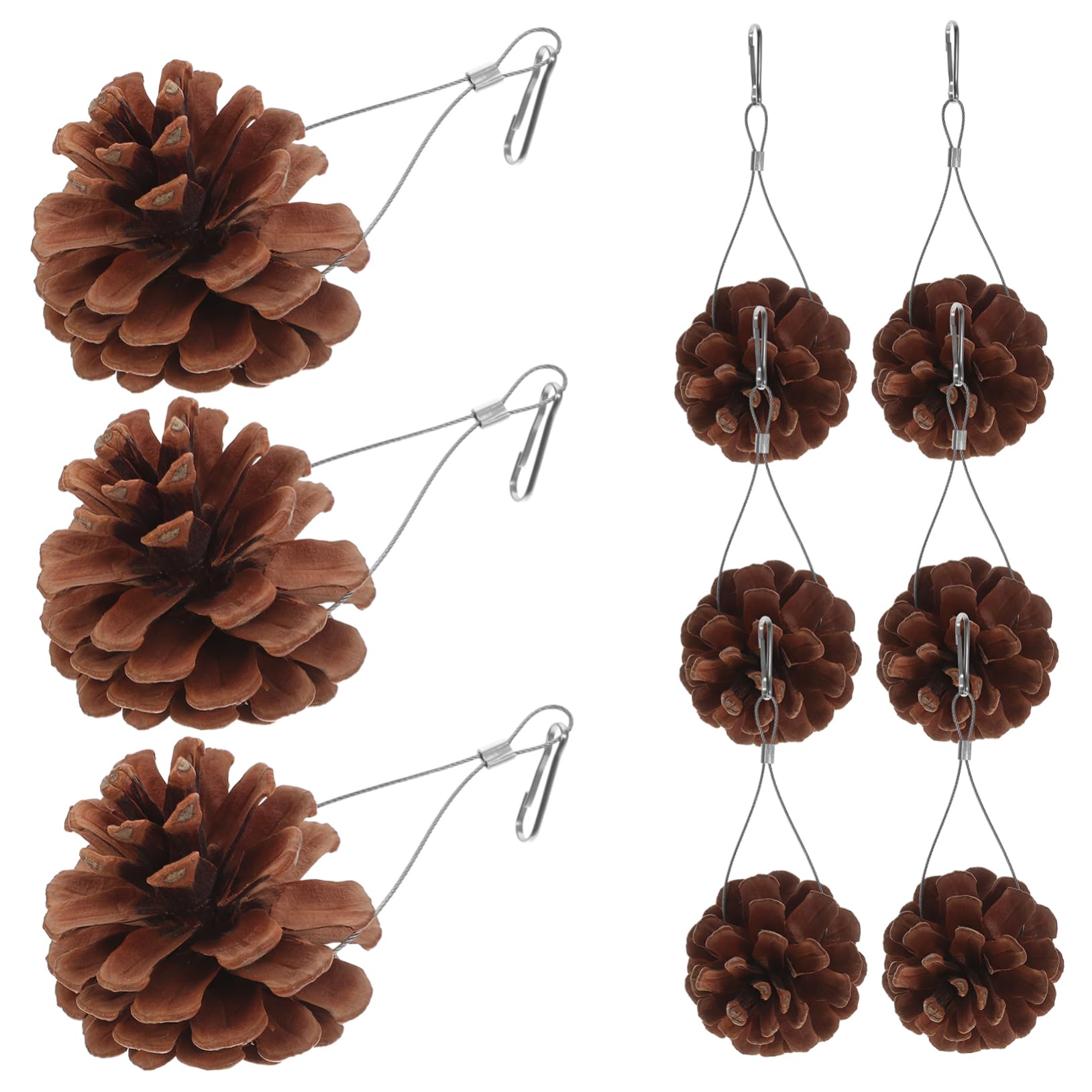 BESPORTBLE 30piezas Juguete De Forrajeo Natural para Aves y Periquitos De Piñas De Pino Juguete Masticable Seguro para Mascotas para Estimulación y Entretenimiento De Pájaros