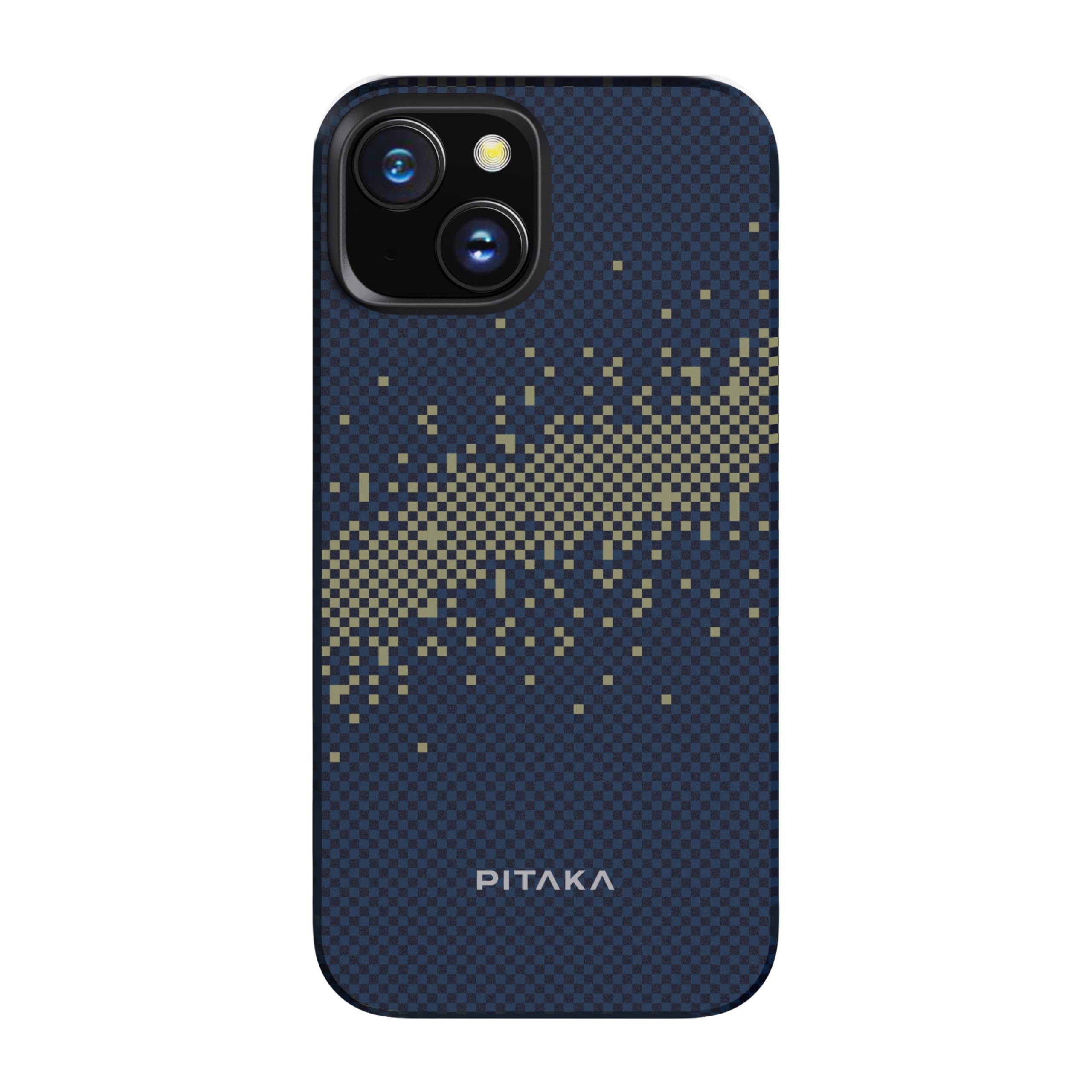 PITAKA Case Compatible with iPhone 15 Plus Aramid Fibre Ultra Thin Magnetic Protective Case with 3D Texture Feel Scratch-Resistant [MagEZ Case 4] Milky Way Galaxy