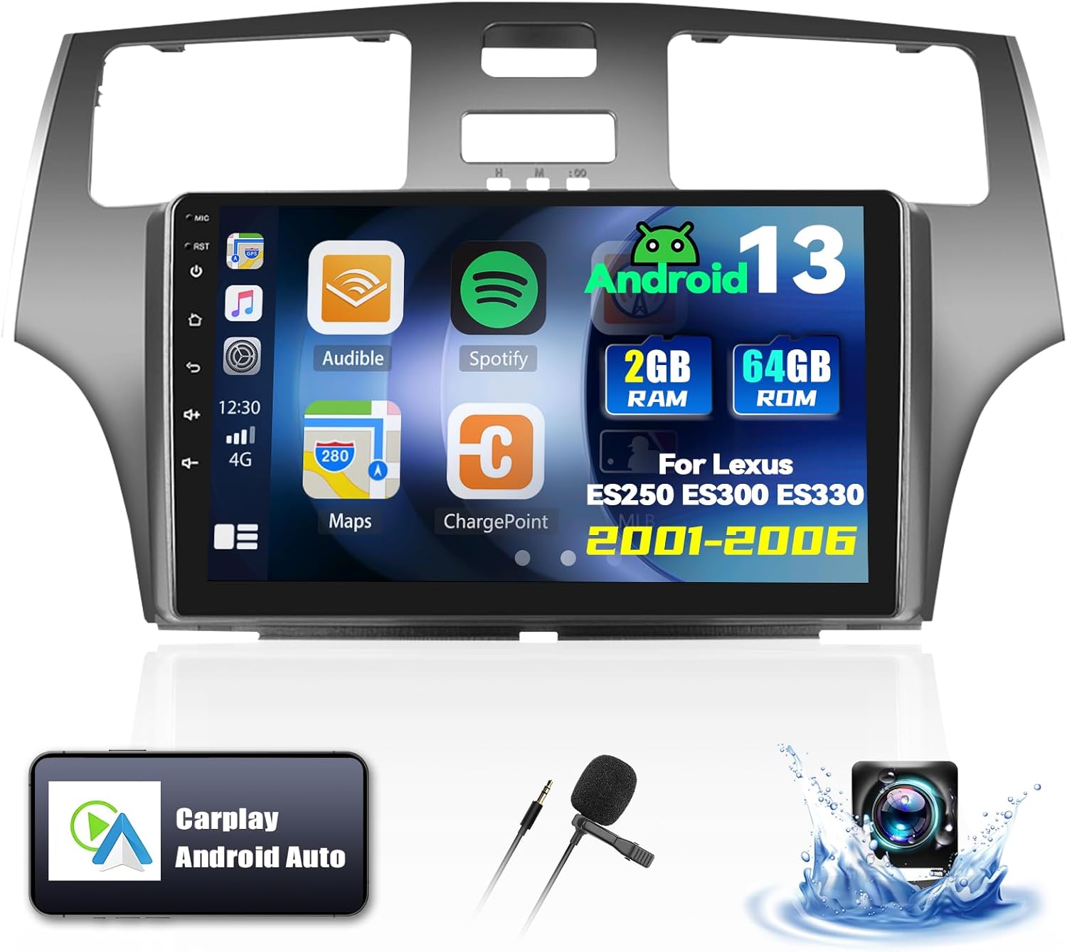 4G 128G Car Radio For Vauxhall Insignia 2008-2013, Hodozzy 9" 1280P In-Cell Touch Screen Android 15 Car Stereo With DSP Wireless Carpaly & Android Auto Bluetooth 5.0 GPS WiFi FM/RDS SWC Backup Camera - View #7