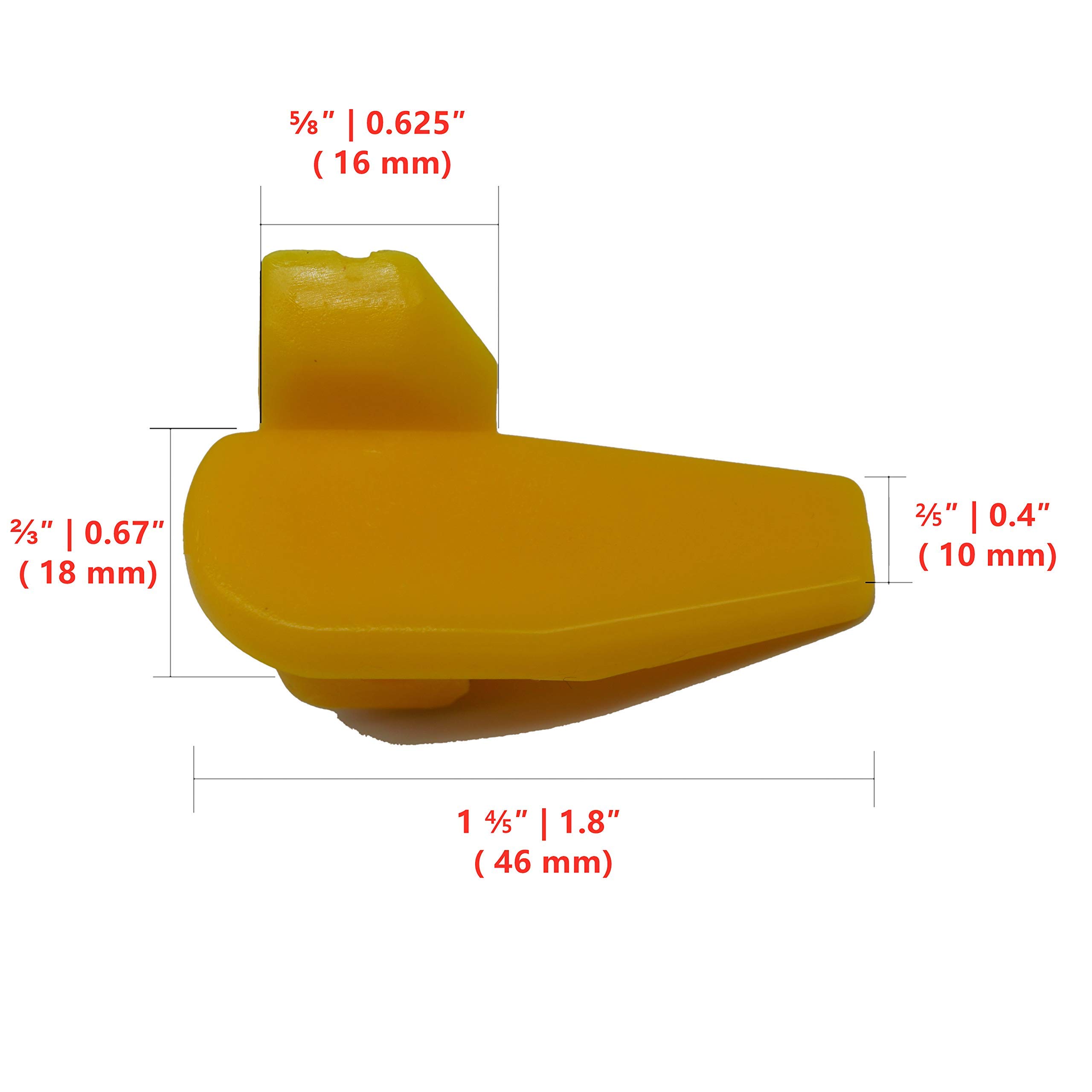 Caso 2 Paquetes, 6pcs / Pack, Cambiador de neumáticos inserción de plástico | Rueda de Nylon Protector de llanta de Montaje Desmontar la Cabeza, 07YCO|Amarillo|