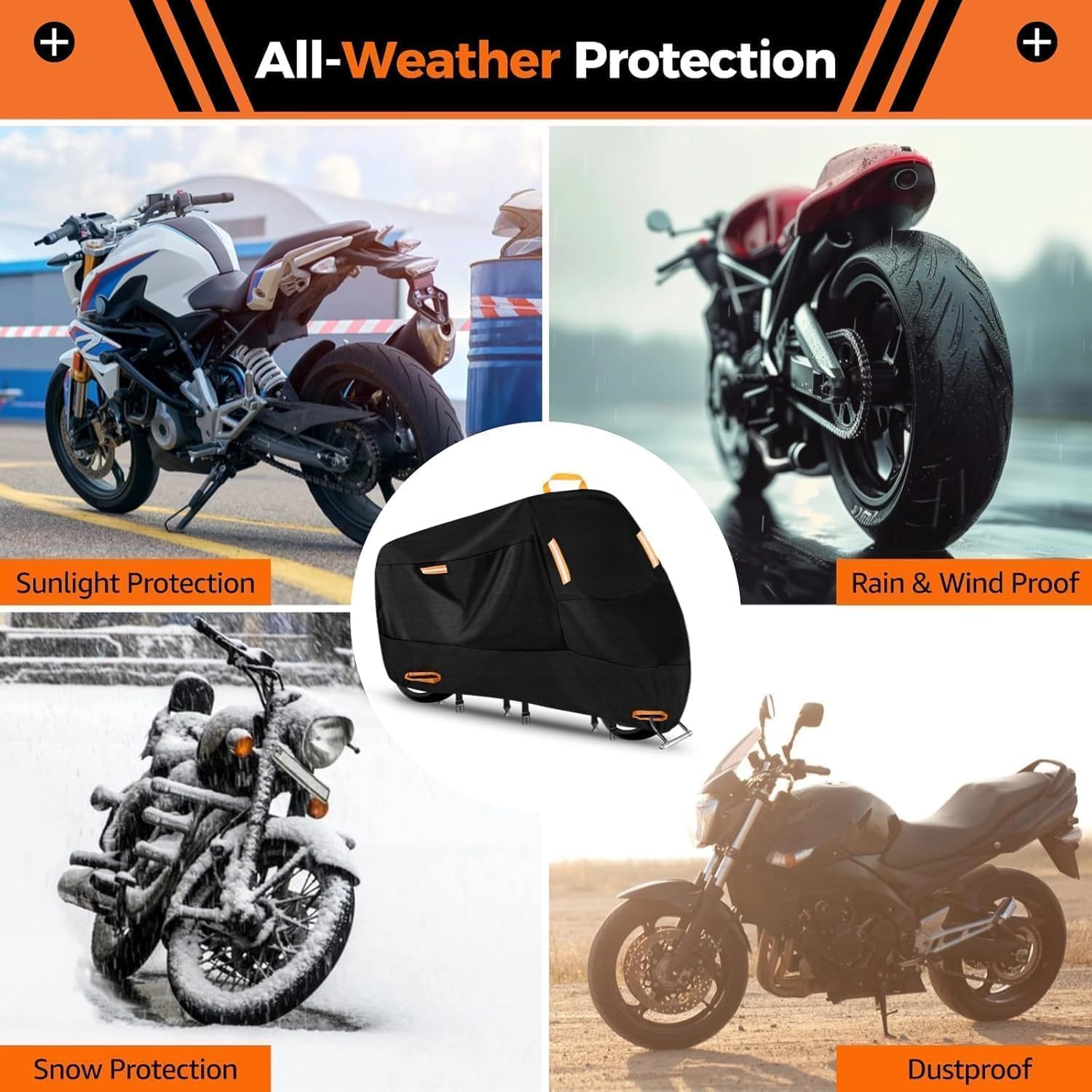 Bache Moto Exterieur Etanche pour Honda Scooter Model Forza 350 Forza 125 SH 350i Protection Pluie poussière UV Contre Poussière Neige Vent Bâche Housses Anti